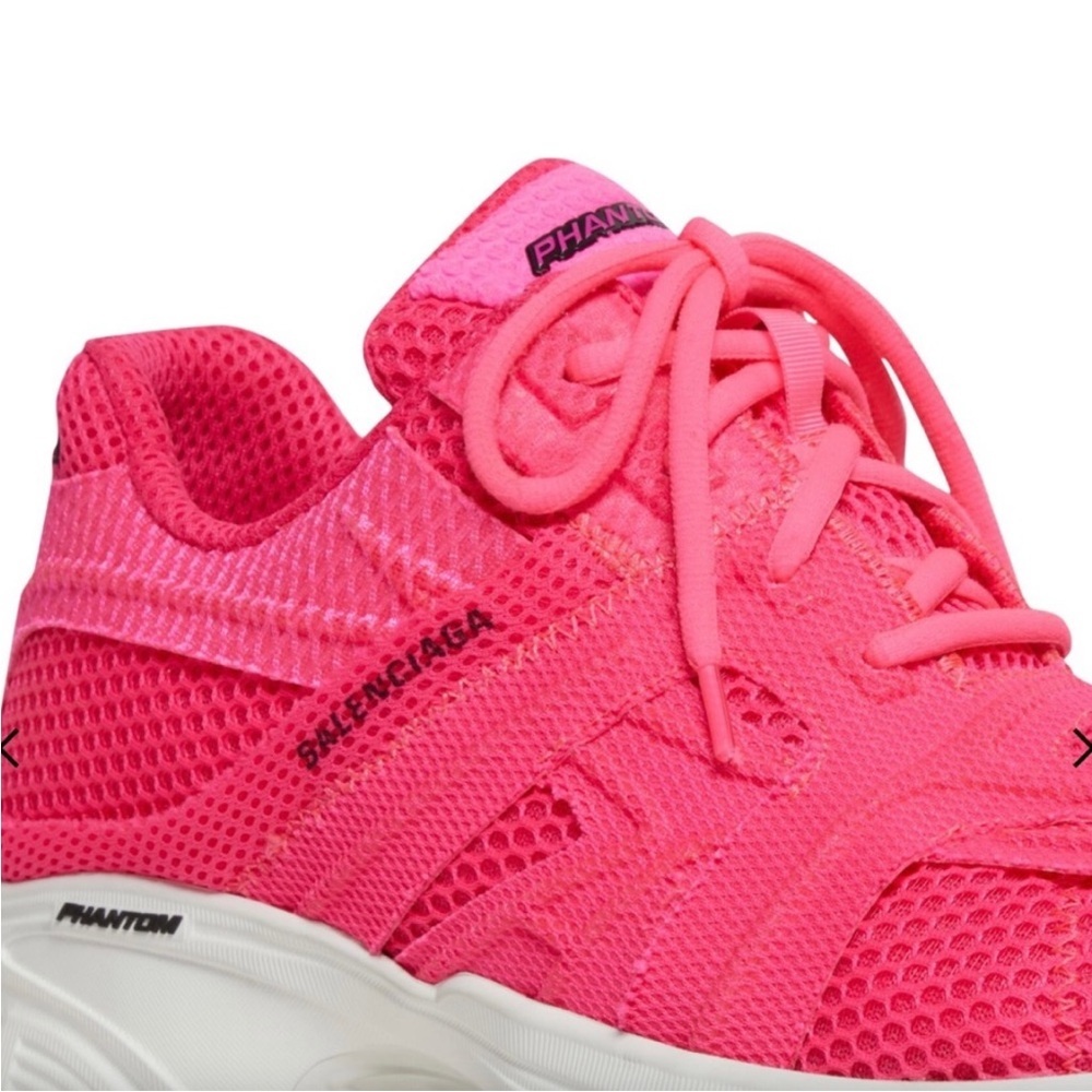 Balenciaga Women's Vibrant Pink Phantom Sneakers.Size 40 /10 US. NWB Dust Bag - Picture 15 of 17